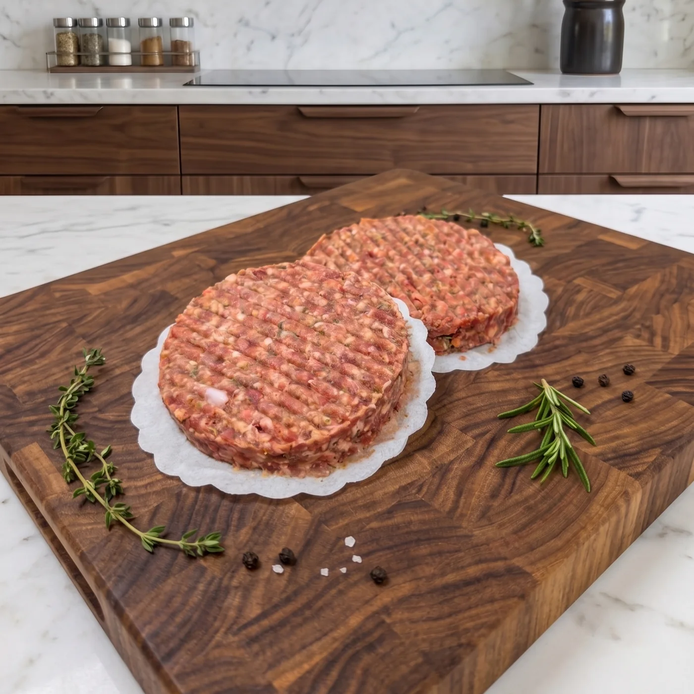 Our Own Make Lamb Burgers